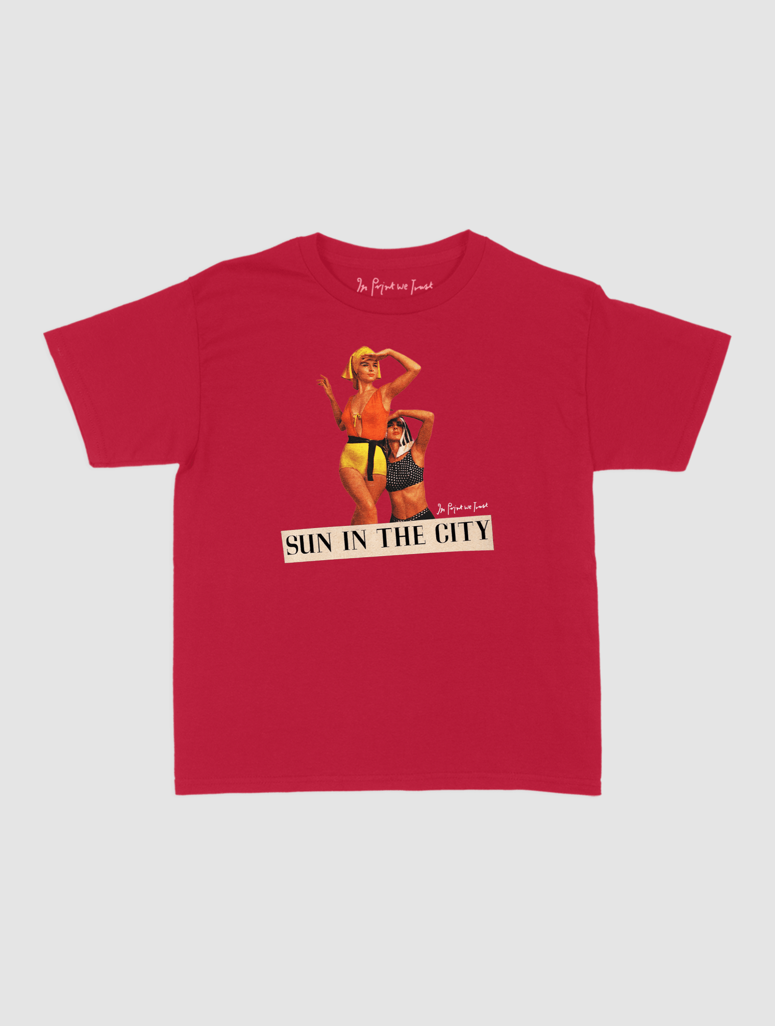 sun in the city baby tee - In Print We Trust