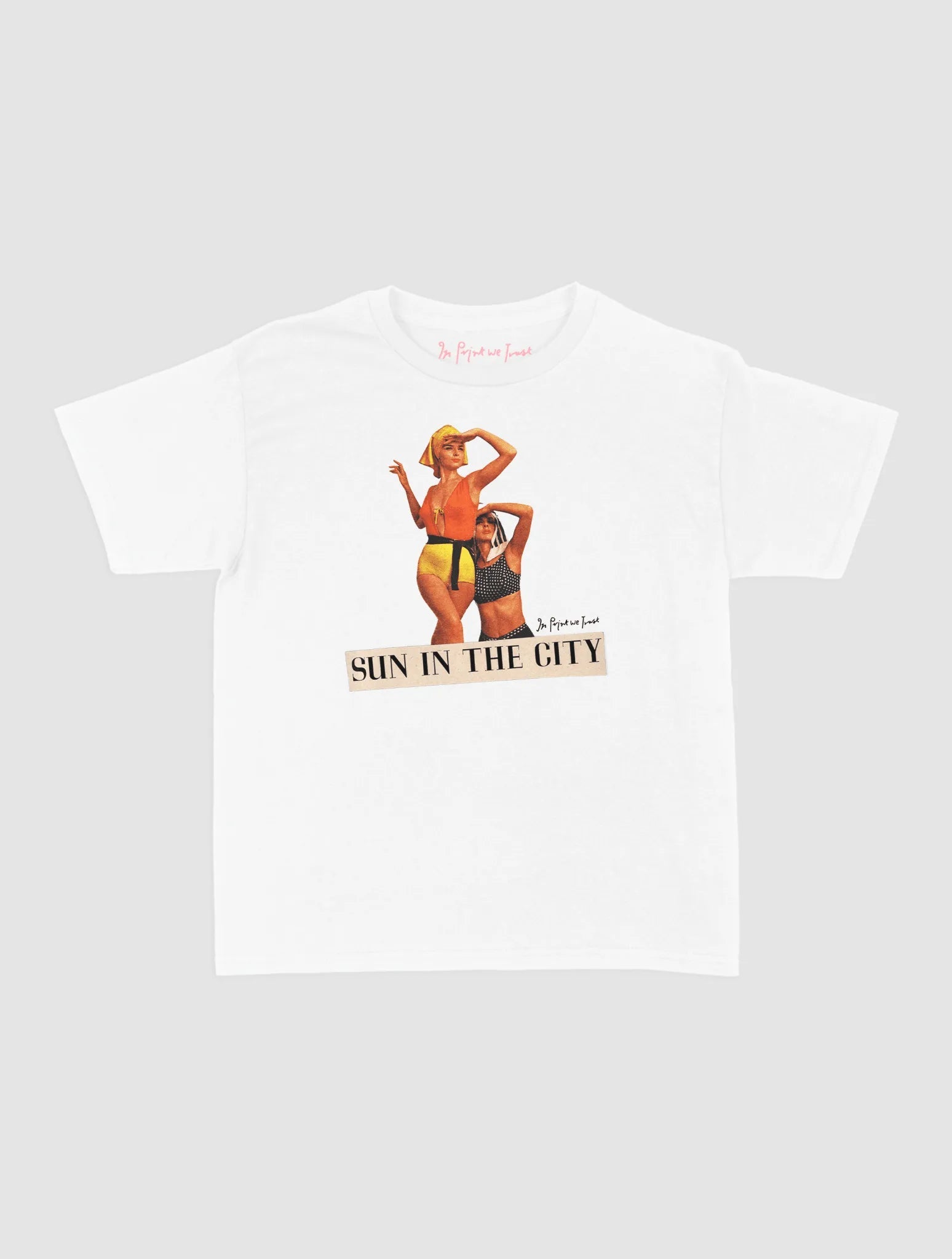 sun in the city baby tee - In Print We Trust