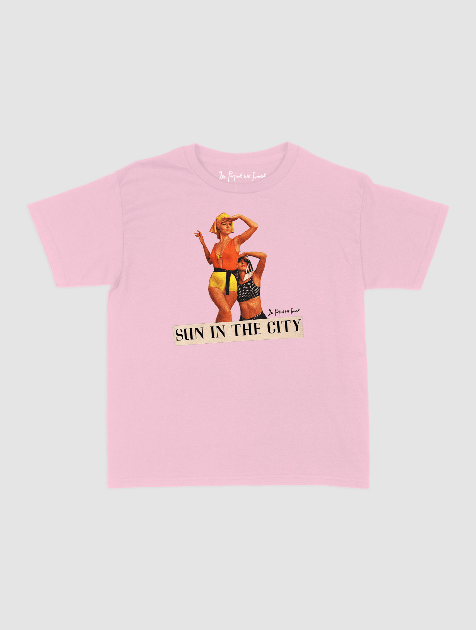 sun in the city baby tee - In Print We Trust