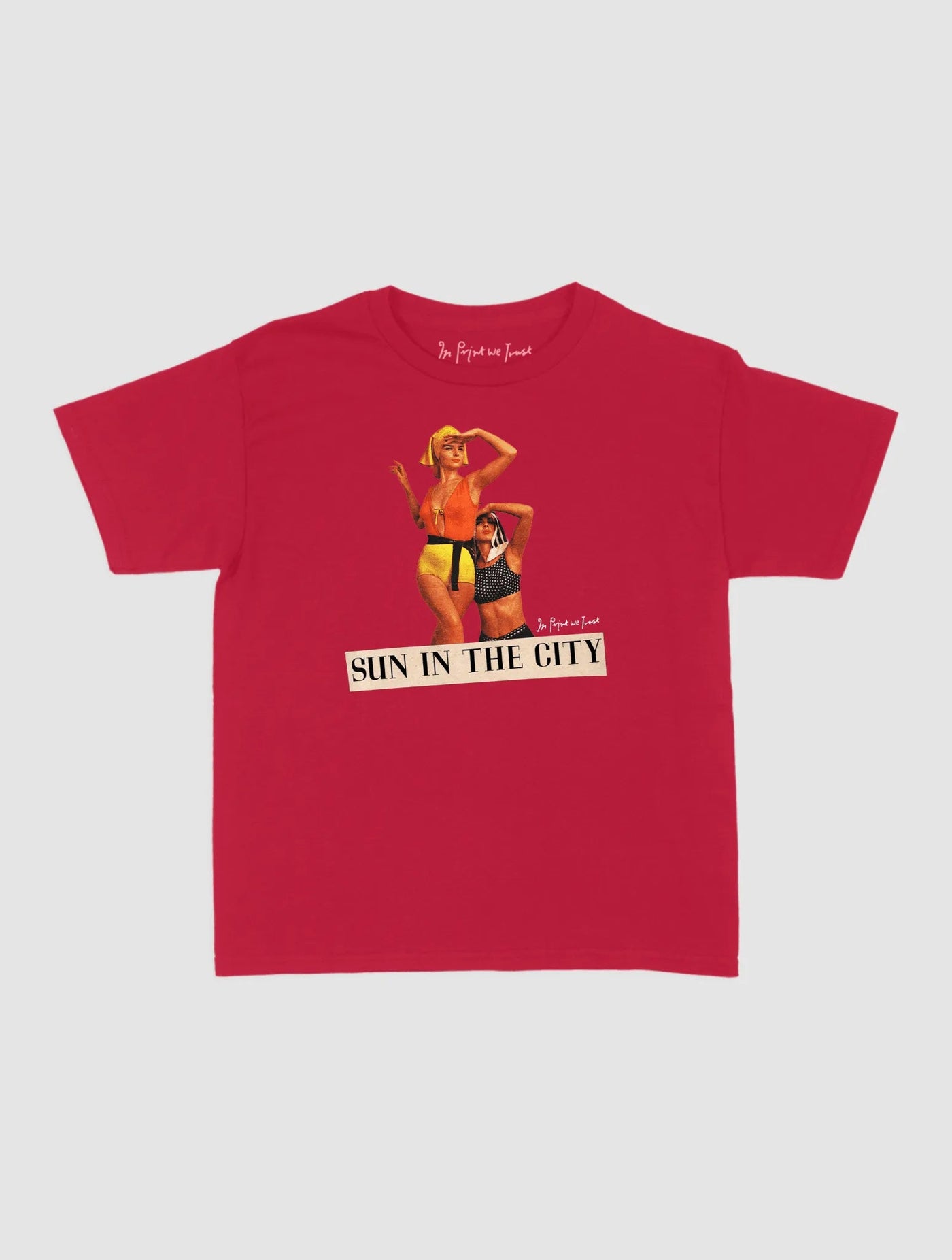 sun in the city baby tee - In Print We Trust