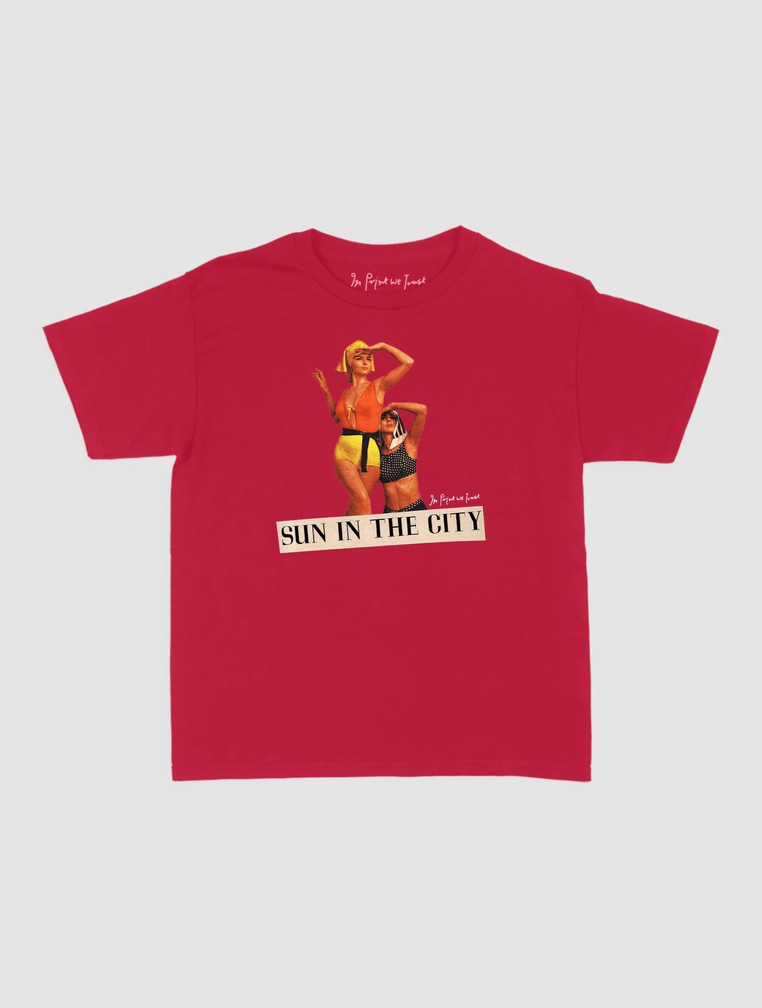 sun in the city baby tee - In Print We Trust