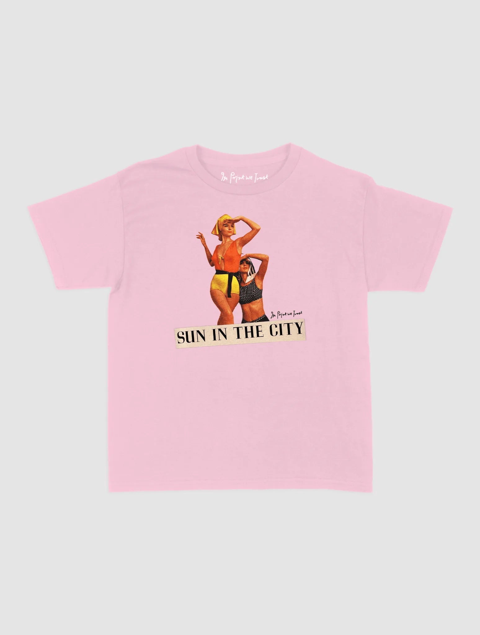 sun in the city baby tee - In Print We Trust