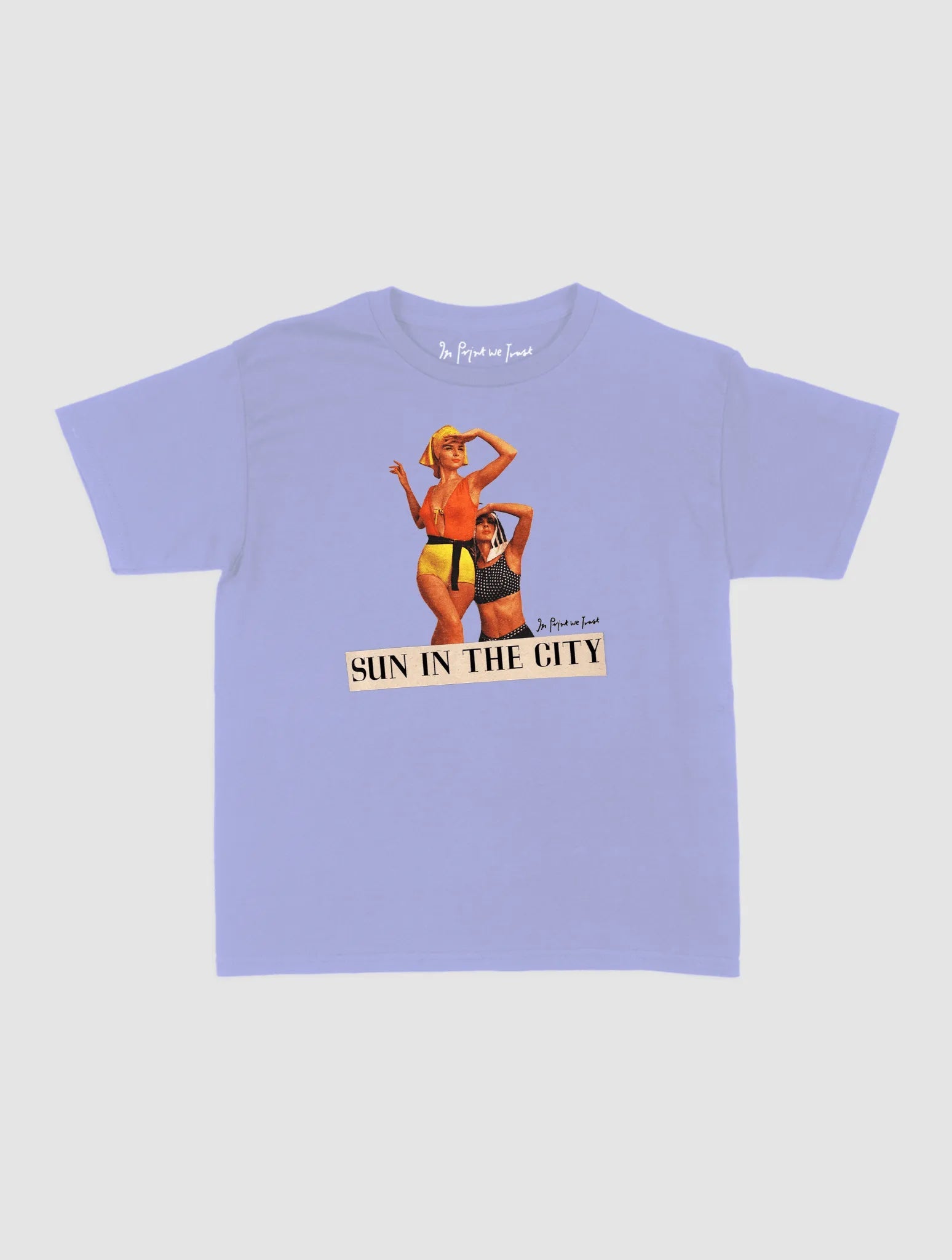 sun in the city baby tee - In Print We Trust