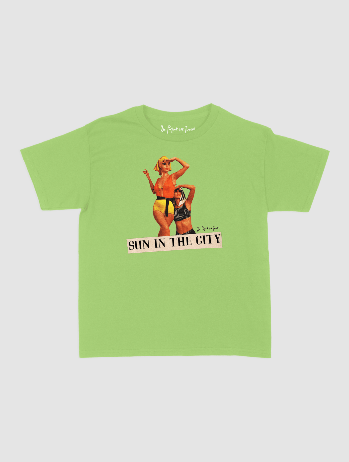 sun in the city baby tee - In Print We Trust