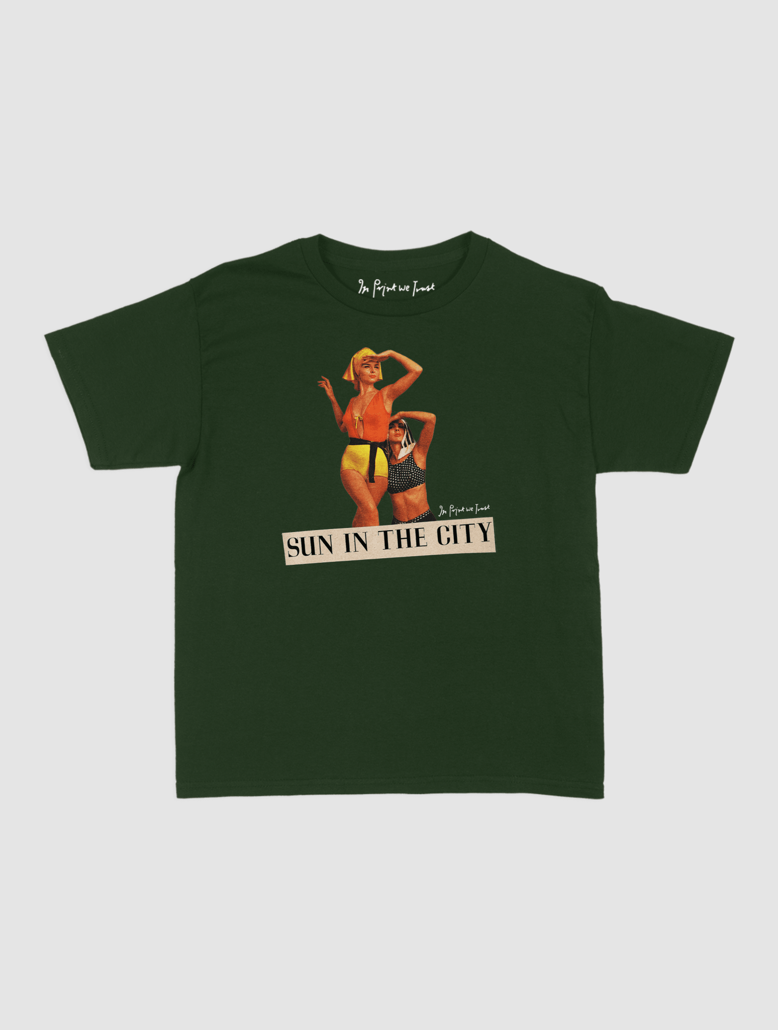 sun in the city baby tee - In Print We Trust