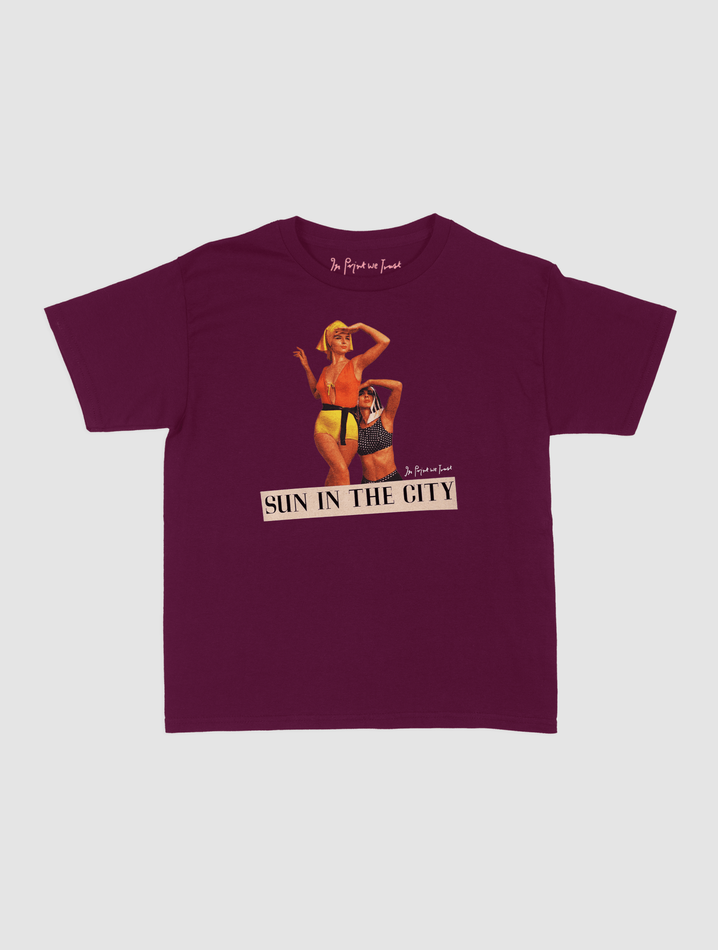 sun in the city baby tee - In Print We Trust