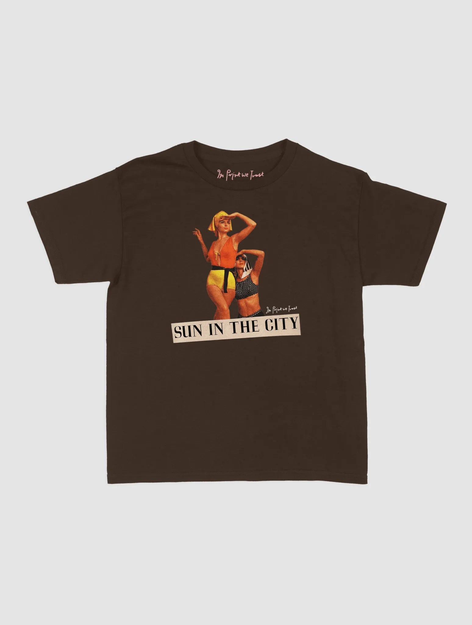 sun in the city baby tee - In Print We Trust