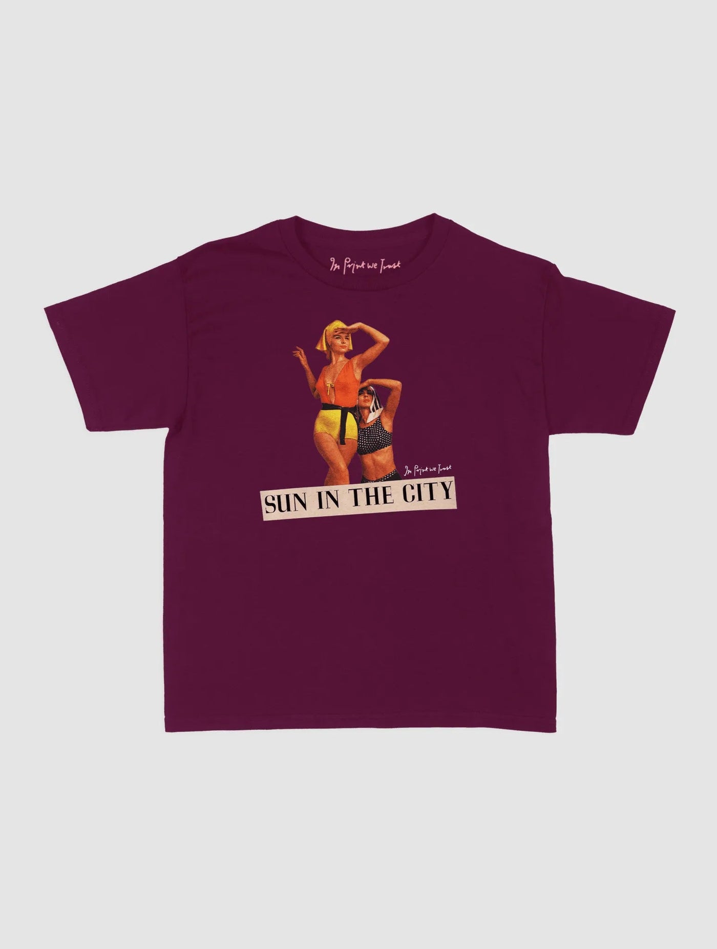 sun in the city baby tee - In Print We Trust