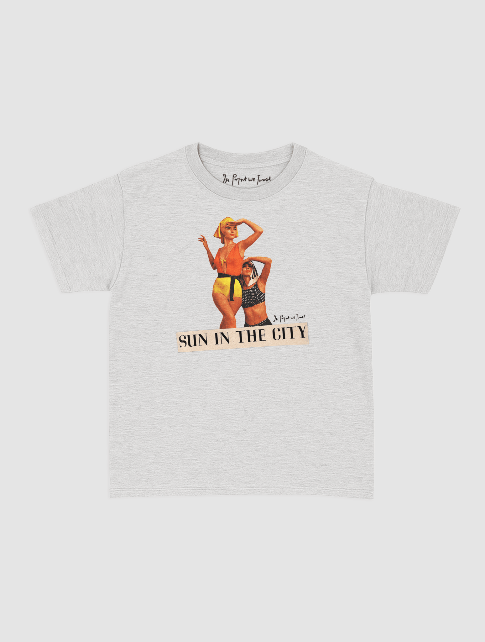 sun in the city baby tee - In Print We Trust