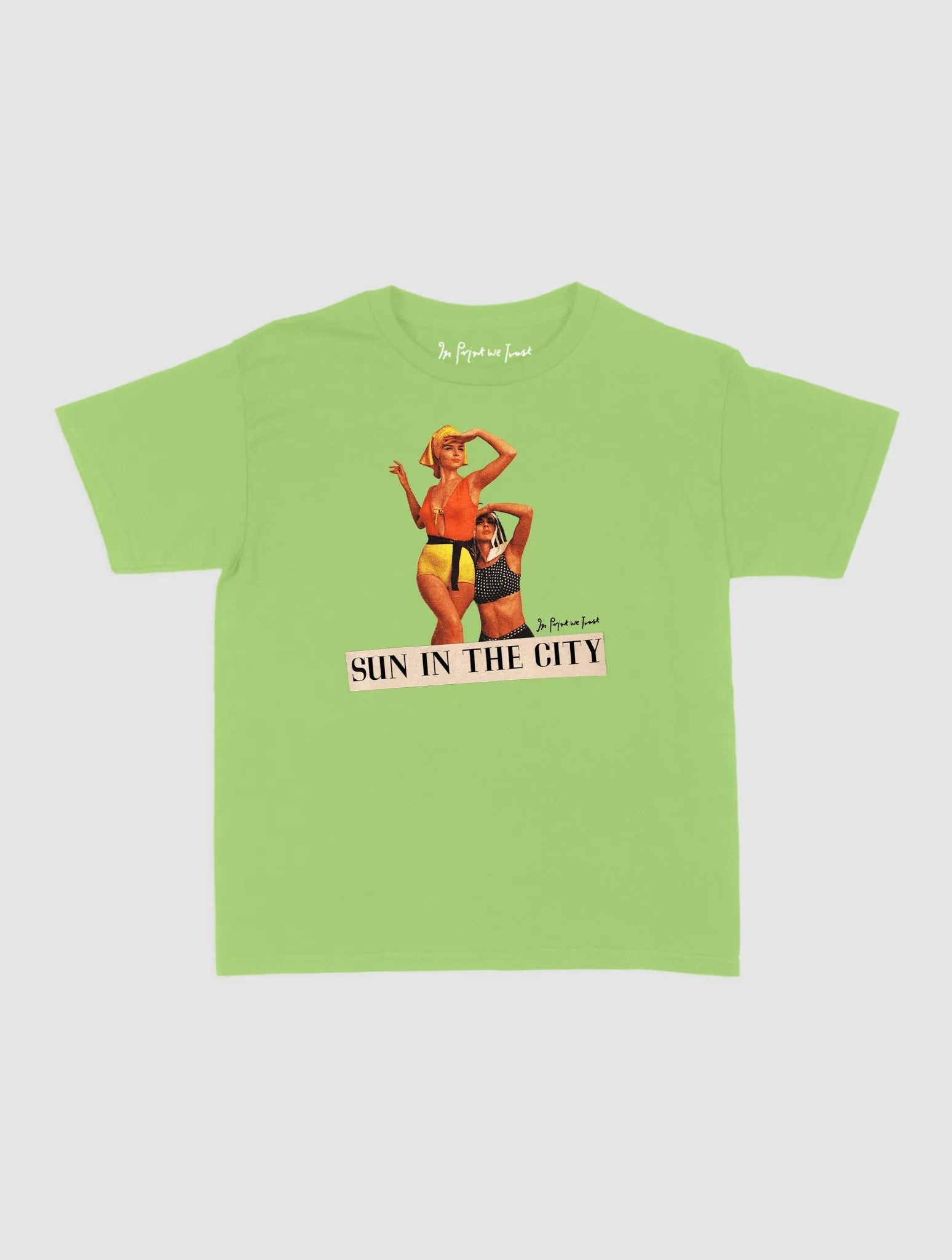 sun in the city baby tee - In Print We Trust