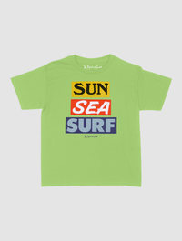 sun sea surf baby tee - In Print We Trust