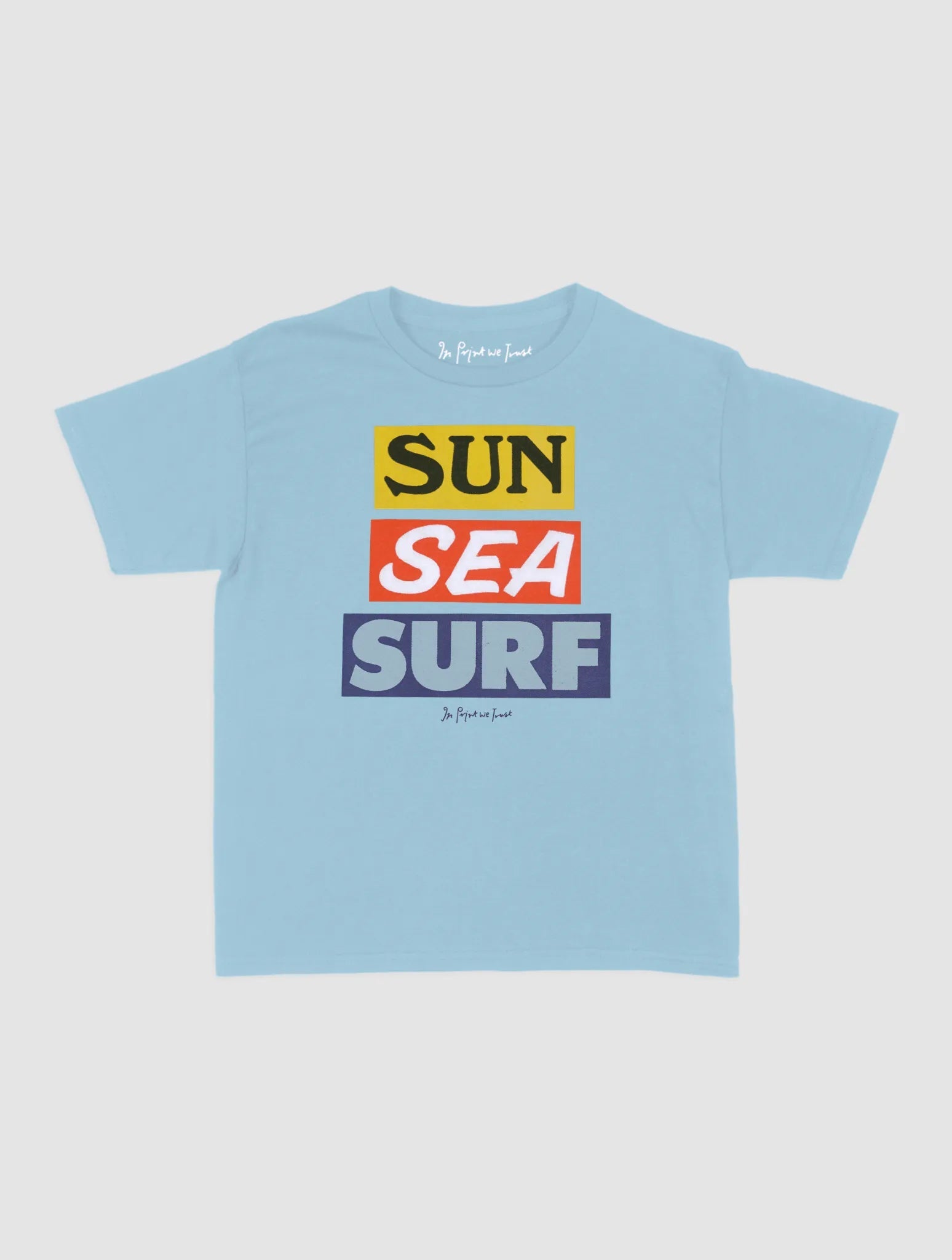 sun sea surf baby tee - In Print We Trust