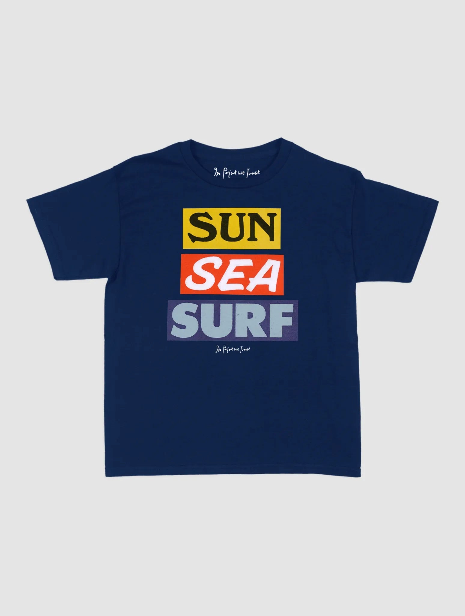 sun sea surf baby tee - In Print We Trust