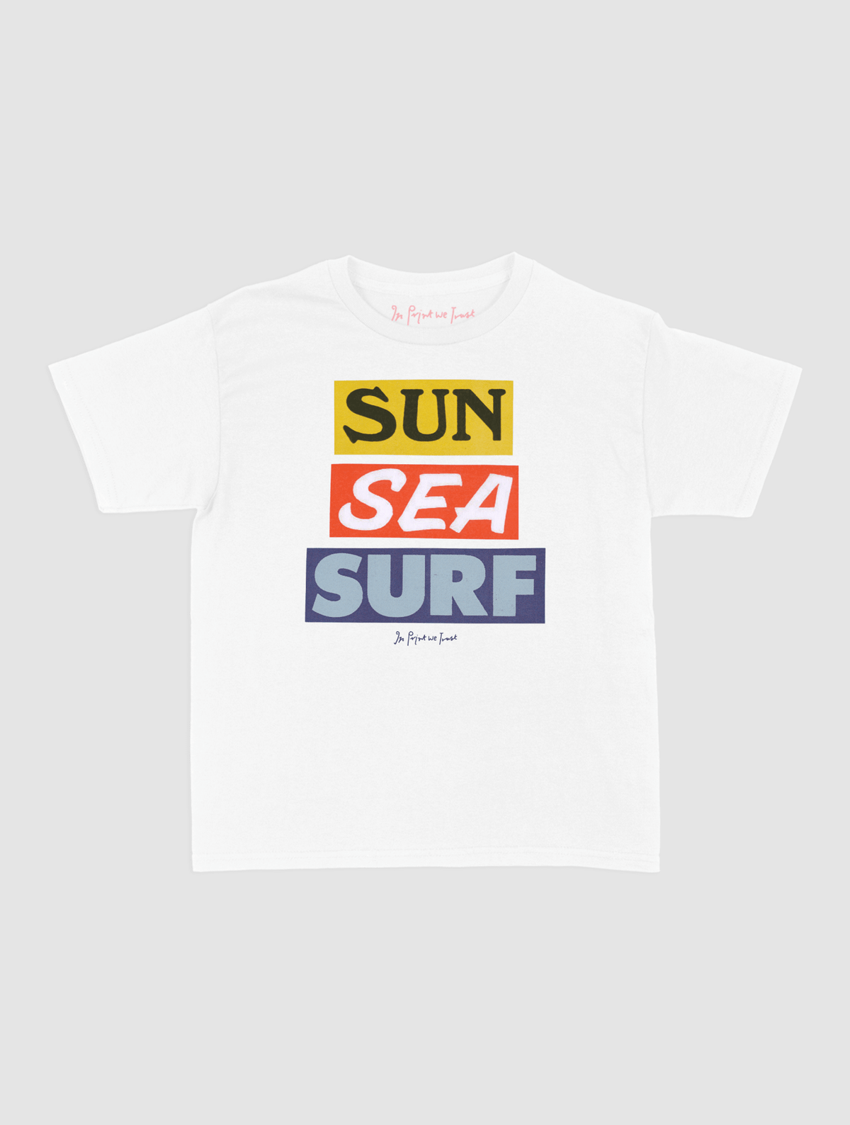 sun sea surf baby tee - In Print We Trust