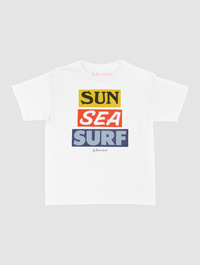 sun sea surf baby tee - In Print We Trust