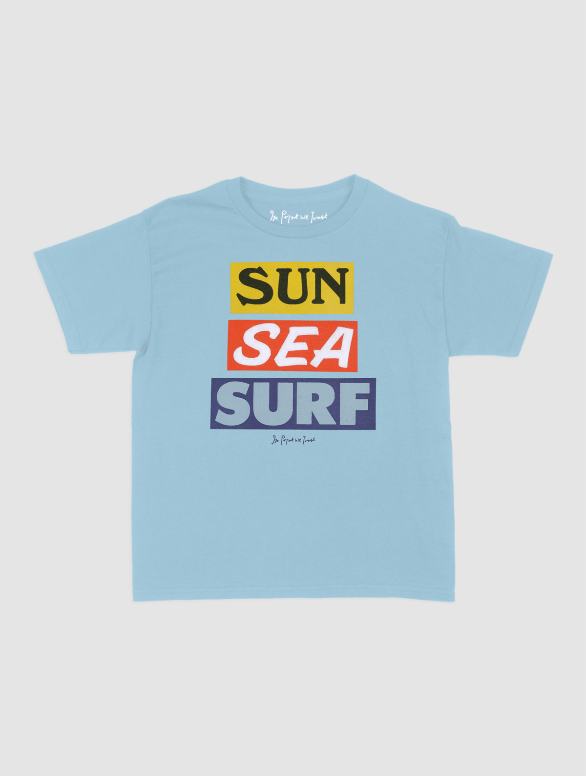 sun sea surf baby tee - In Print We Trust