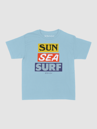 sun sea surf baby tee - In Print We Trust