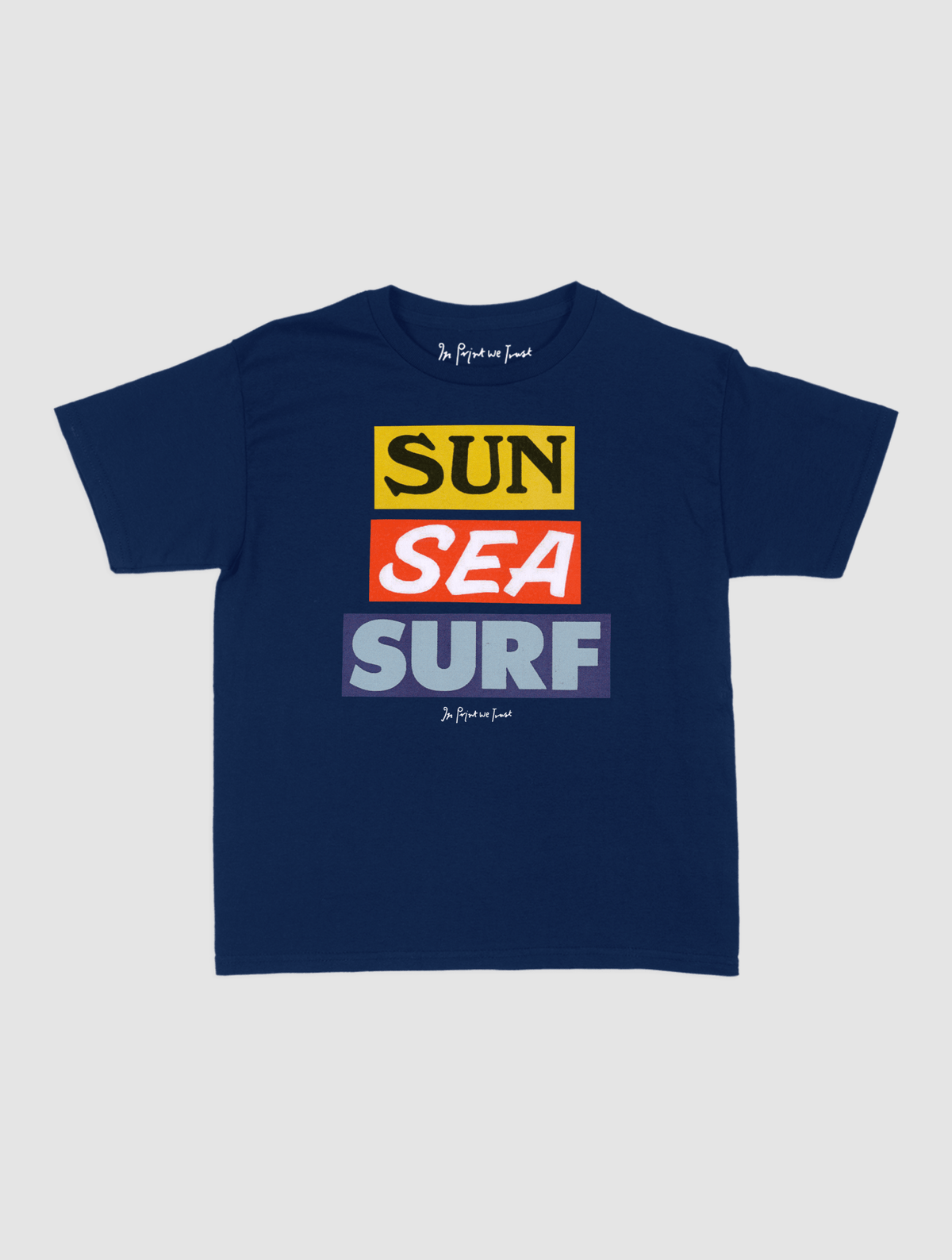 sun sea surf baby tee - In Print We Trust