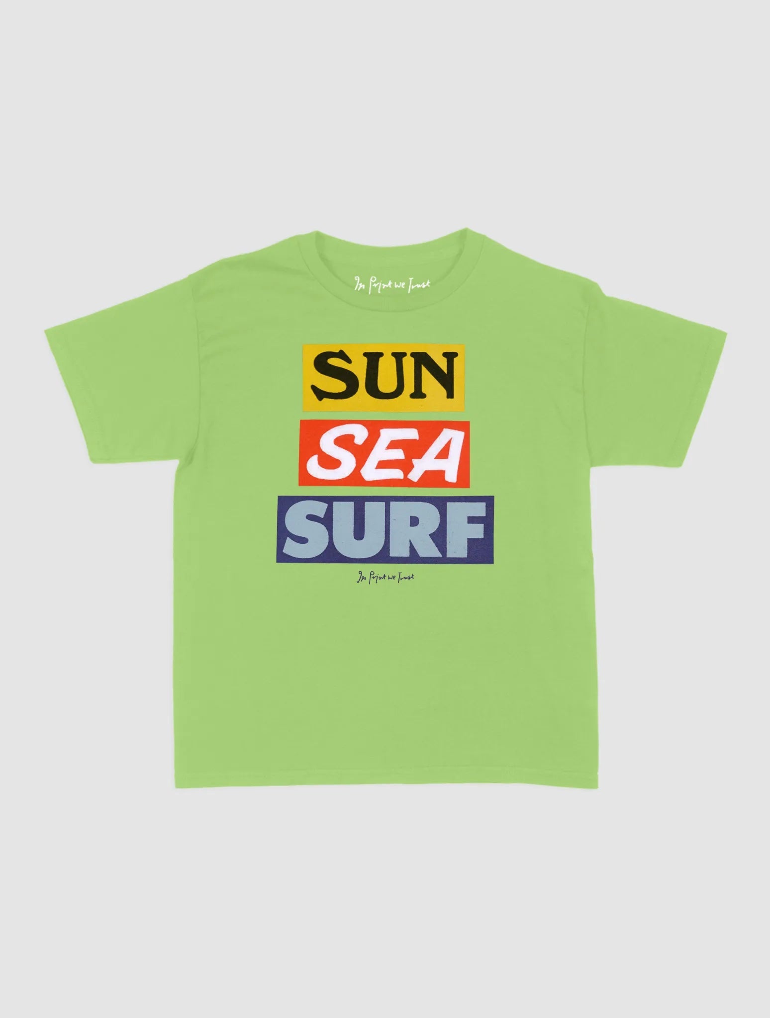sun sea surf baby tee - In Print We Trust