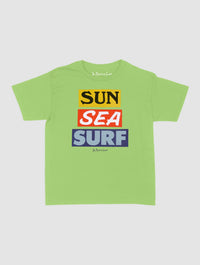 sun sea surf baby tee - In Print We Trust