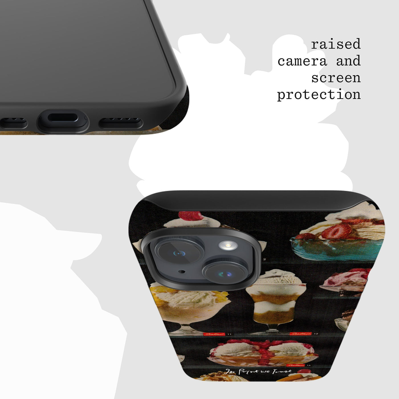 sundae tough iPhone case - In Print We Trust