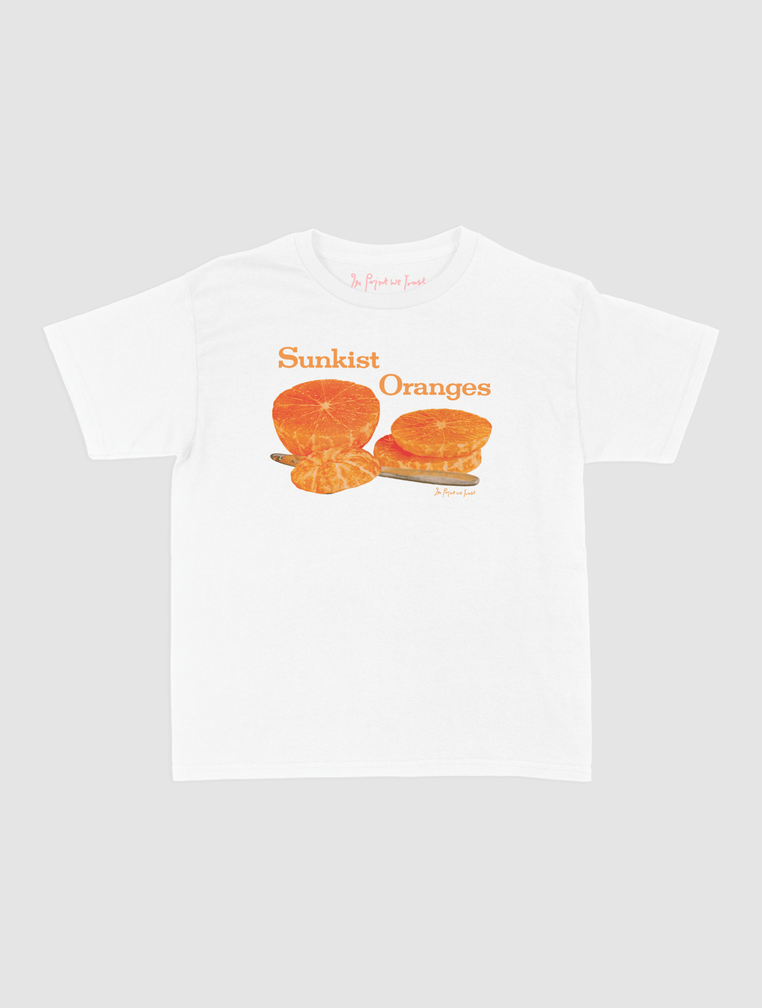 sunkist oranges baby tee - In Print We Trust