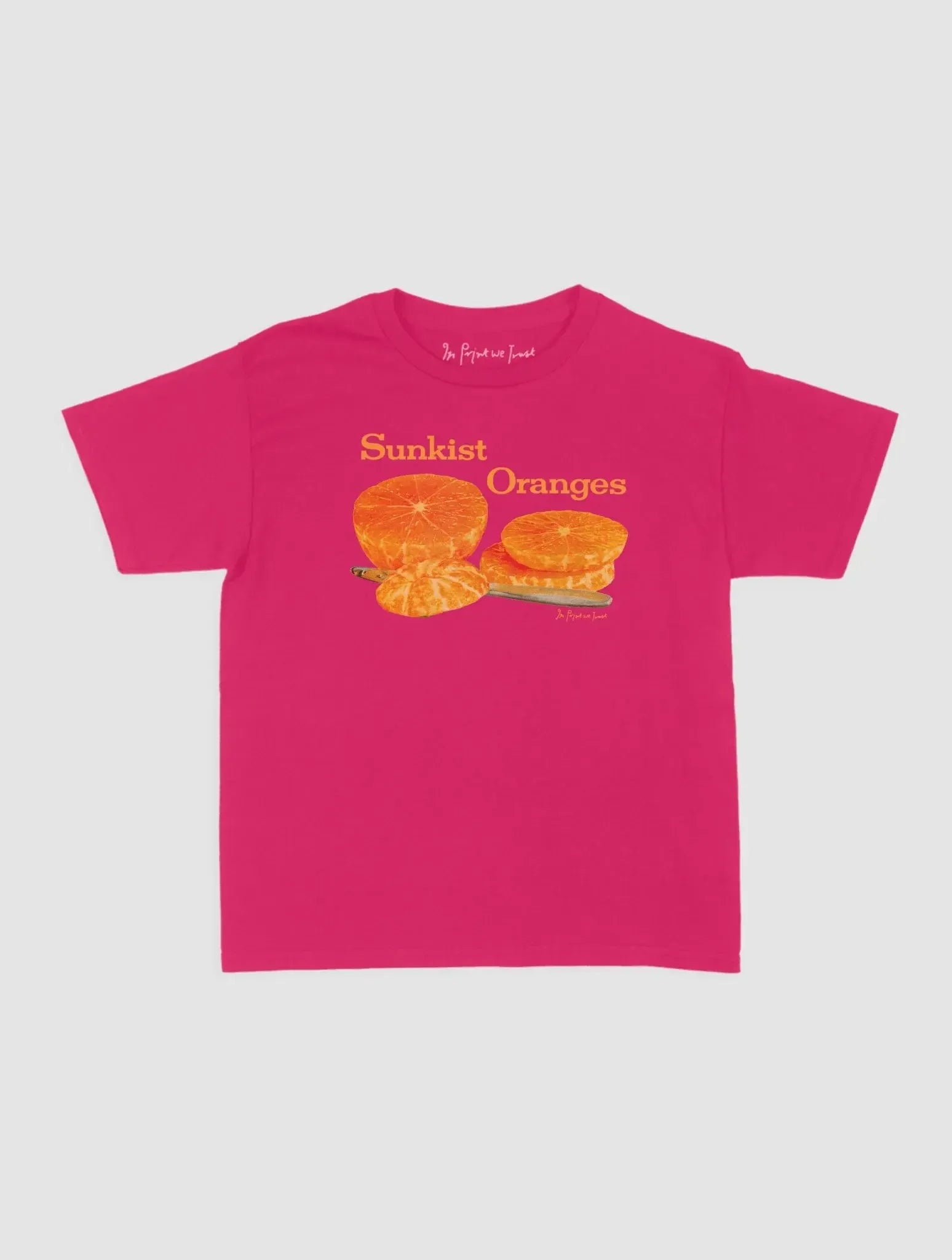 sunkist oranges baby tee - In Print We Trust