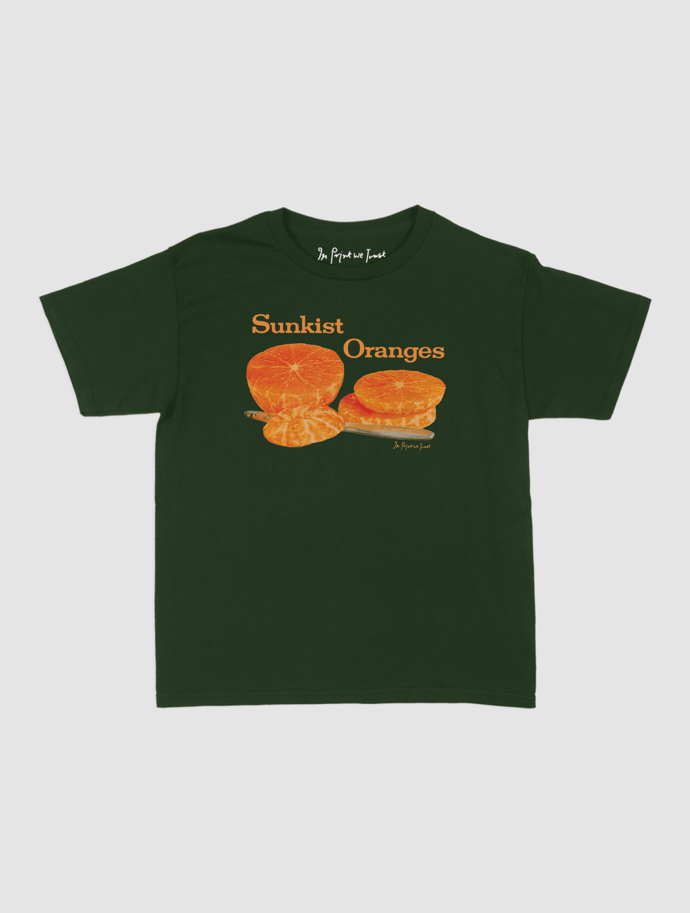 sunkist oranges baby tee - In Print We Trust