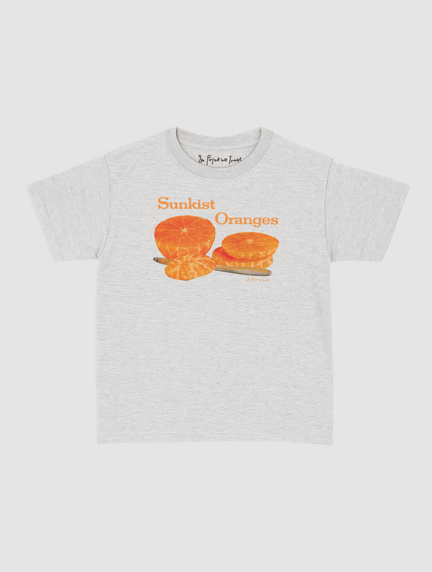 sunkist oranges baby tee - In Print We Trust