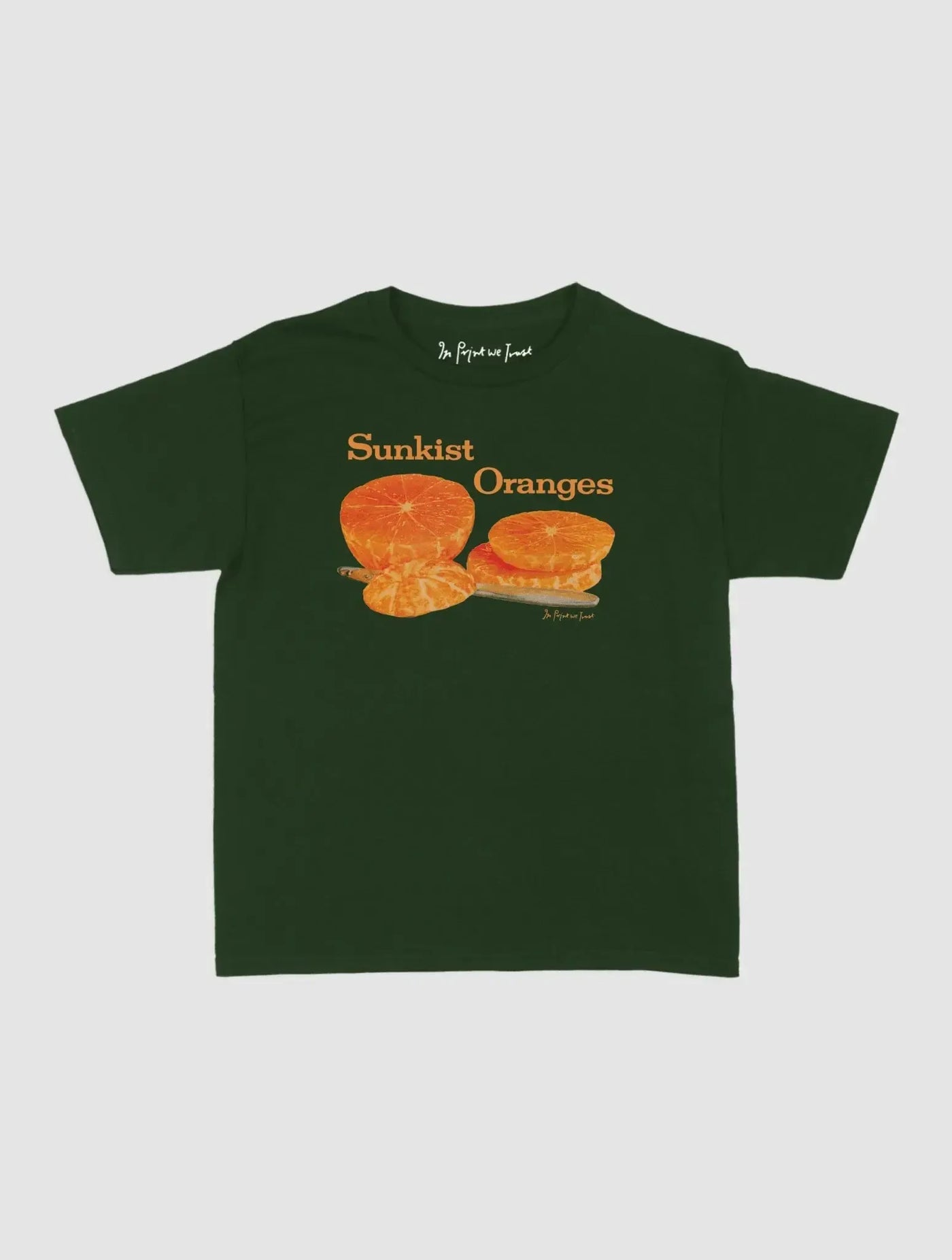 sunkist oranges baby tee - In Print We Trust