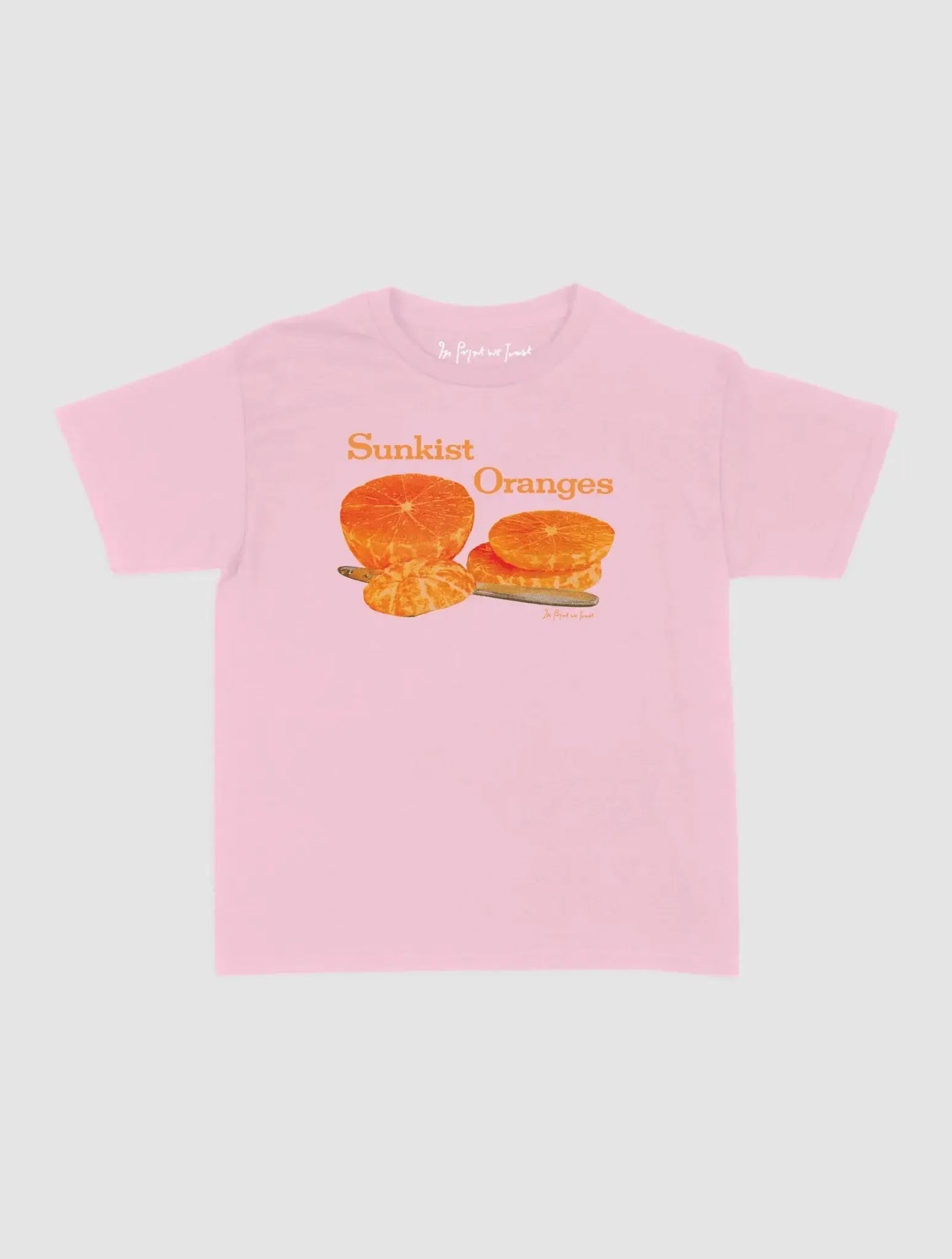 sunkist oranges baby tee - In Print We Trust