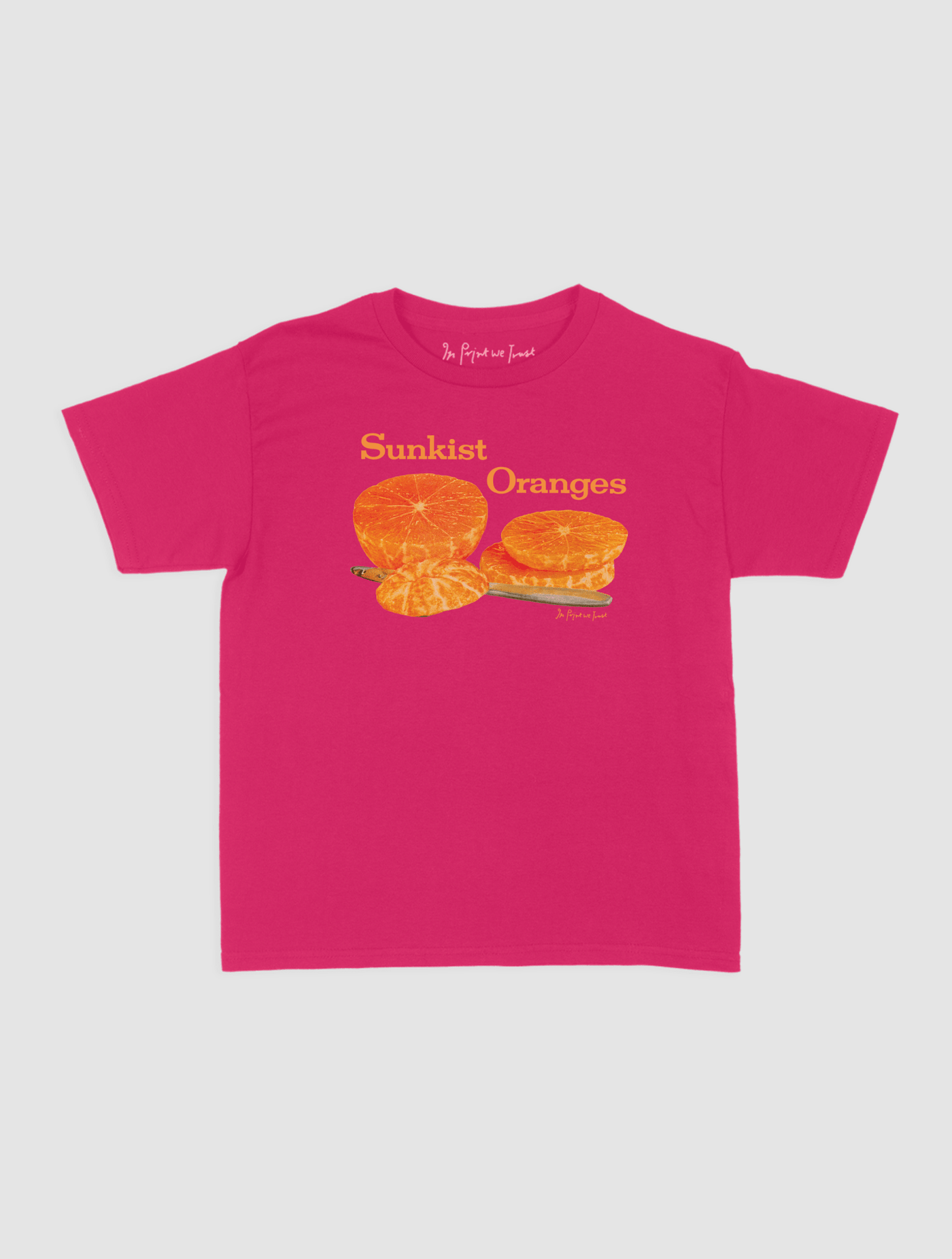 sunkist oranges baby tee - In Print We Trust