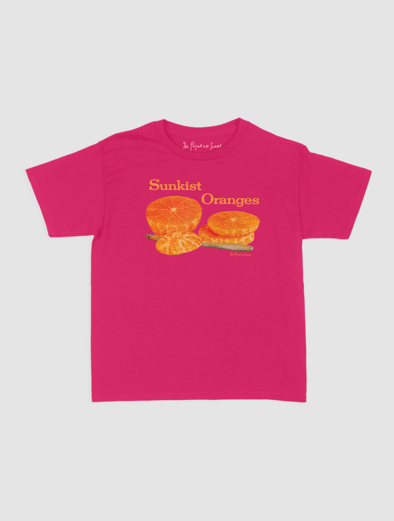 sunkist oranges baby tee - In Print We Trust