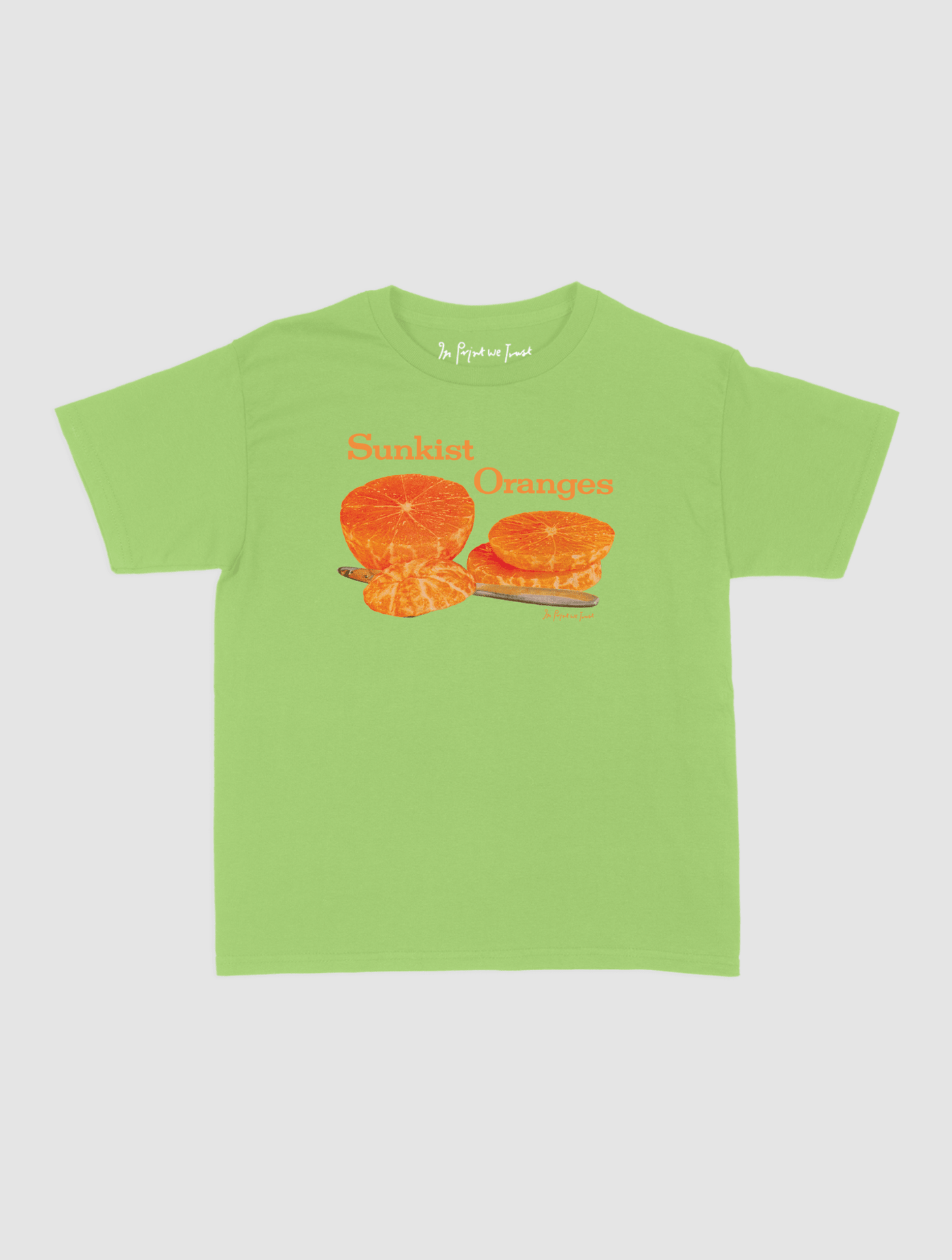 sunkist oranges baby tee - In Print We Trust