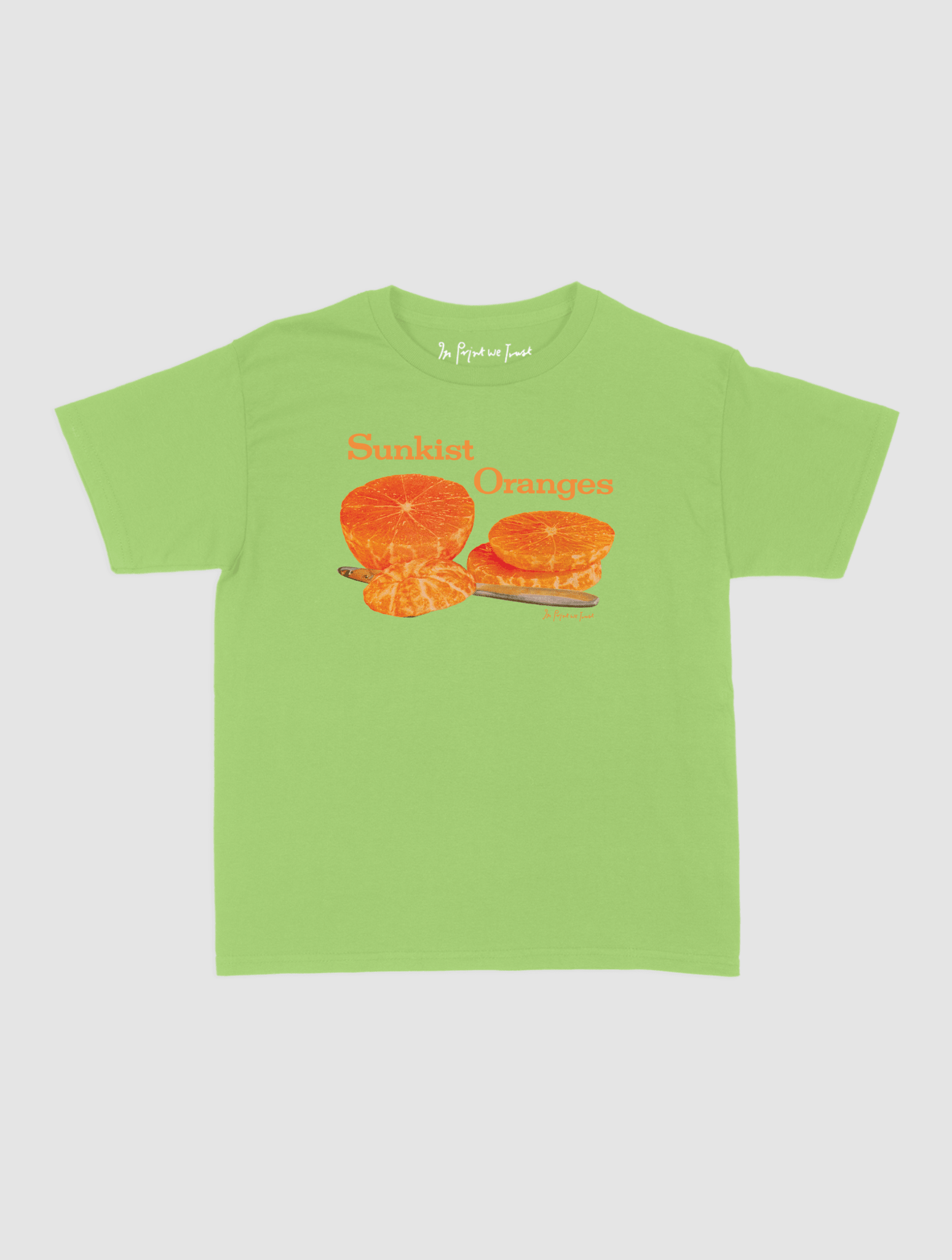 sunkist oranges baby tee - In Print We Trust
