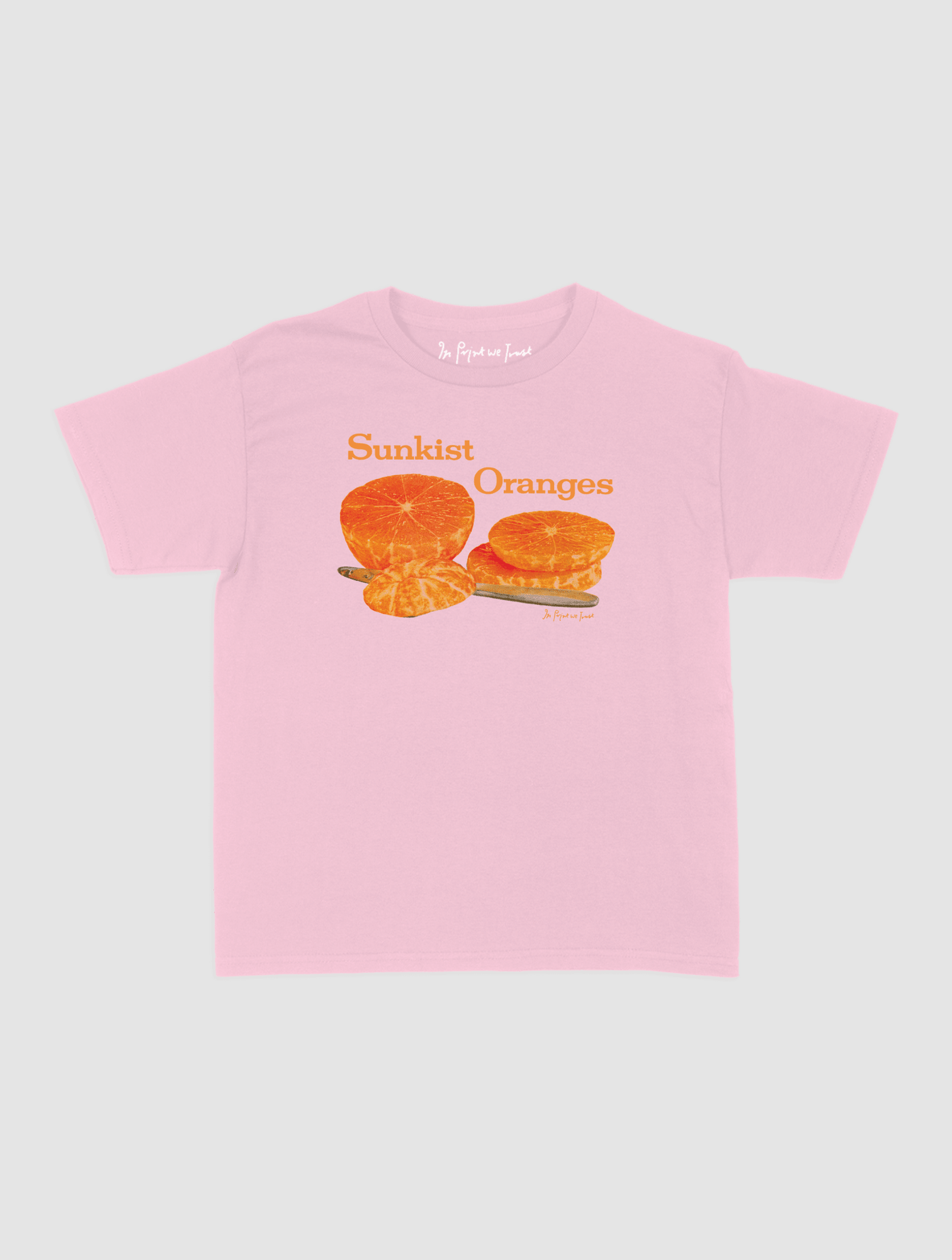 sunkist oranges baby tee - In Print We Trust