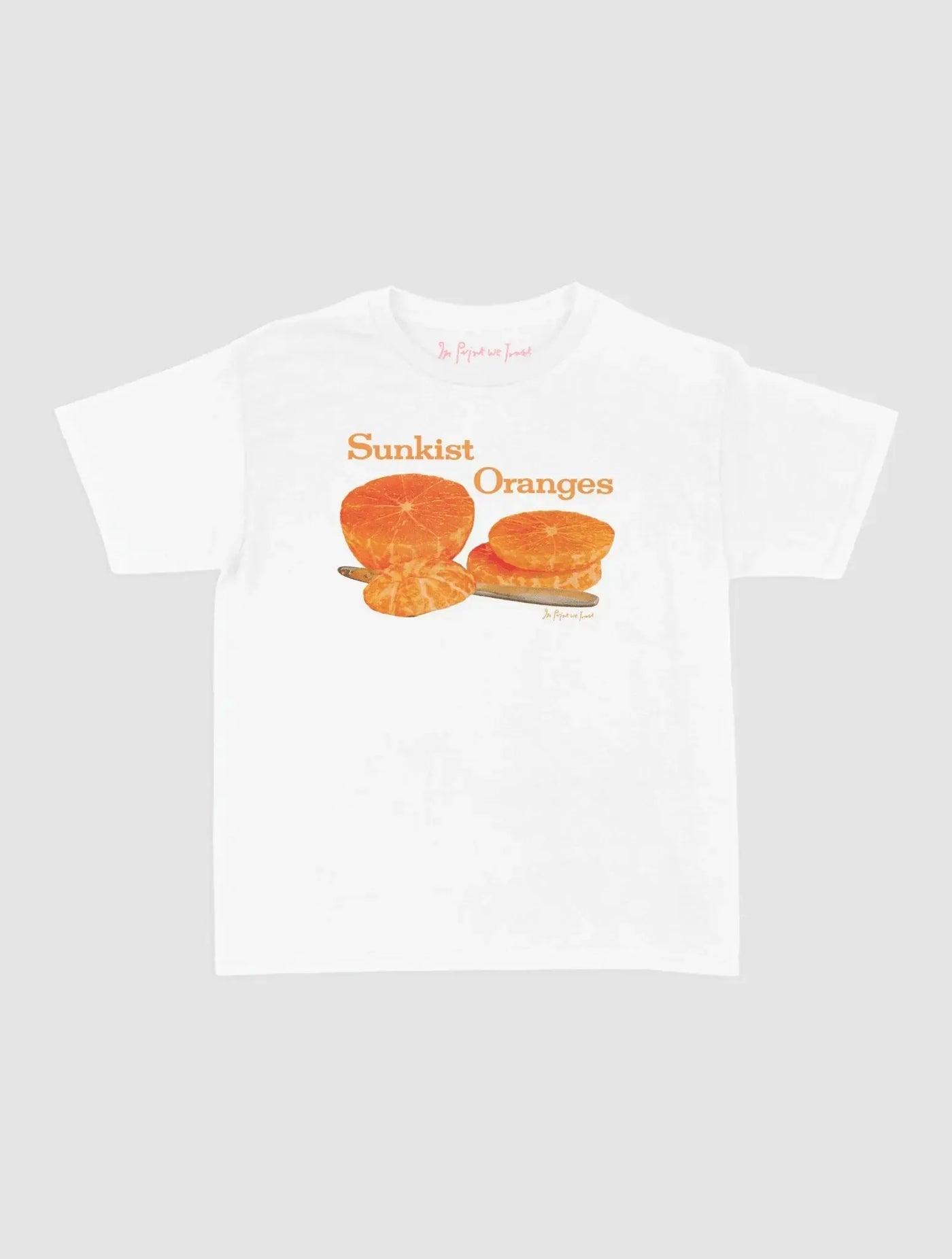 sunkist oranges baby tee - In Print We Trust