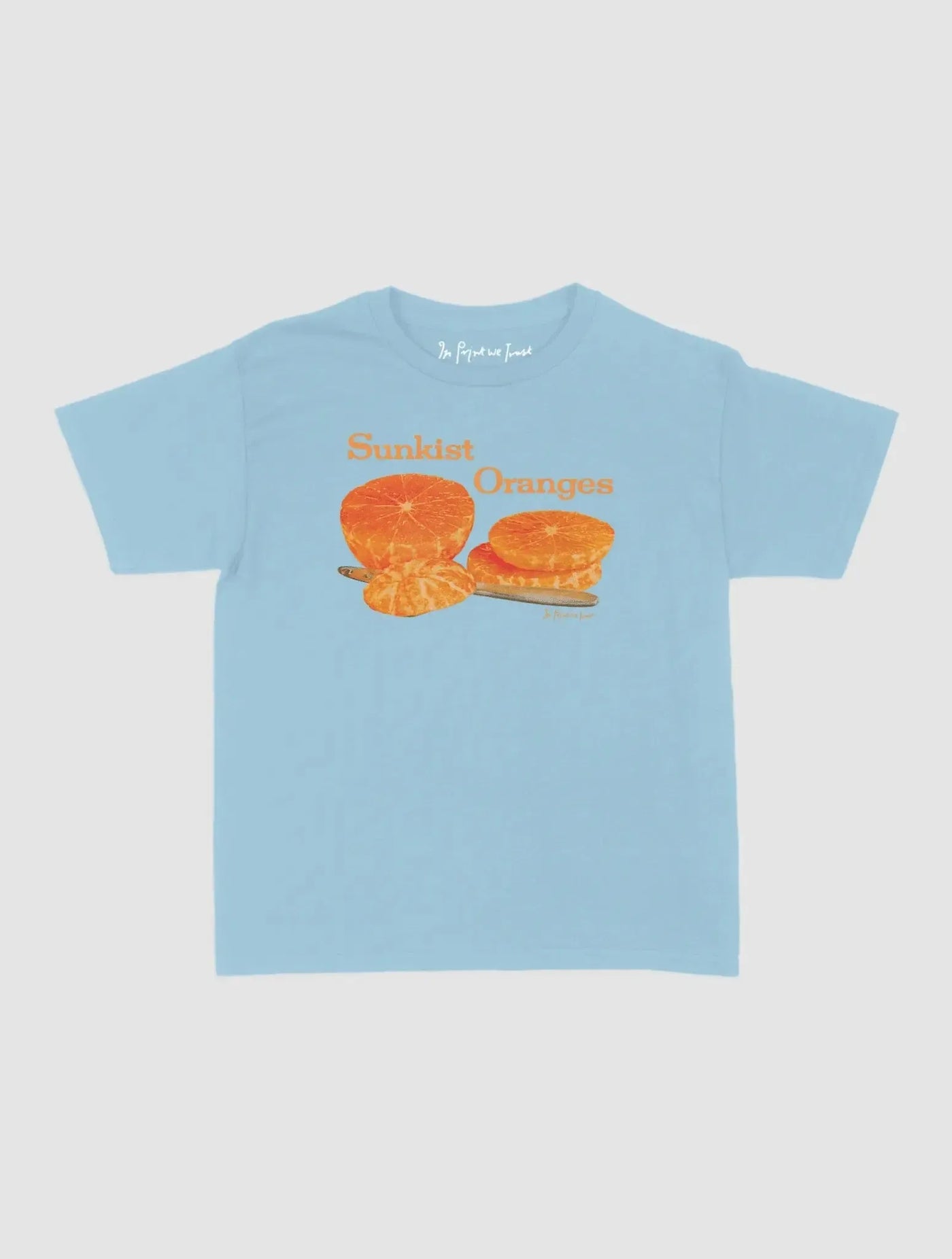 sunkist oranges baby tee - In Print We Trust