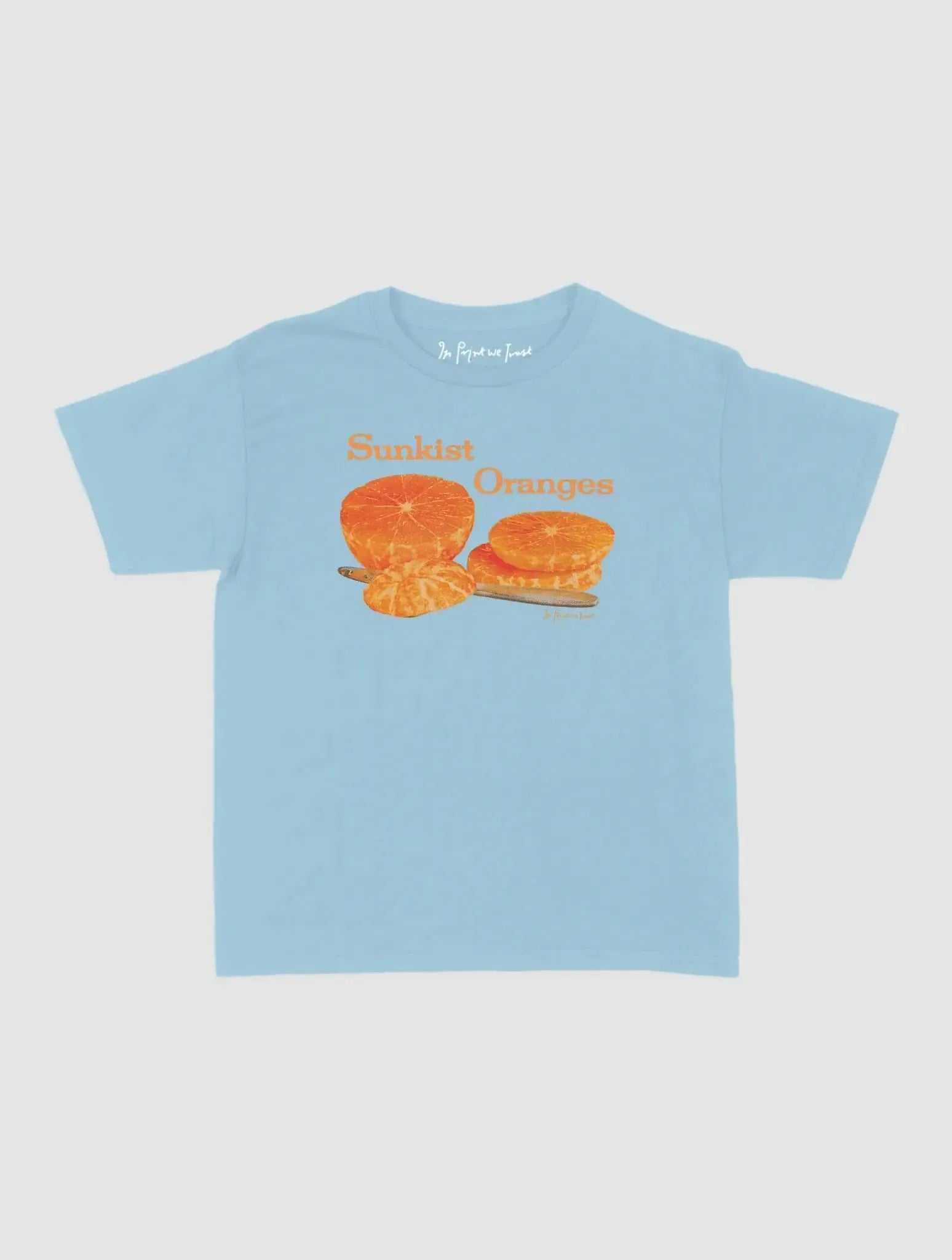 sunkist oranges baby tee - In Print We Trust