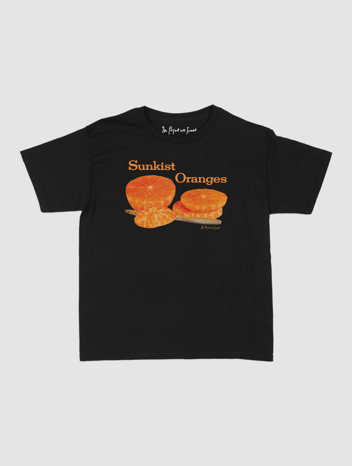 sunkist oranges baby tee - In Print We Trust