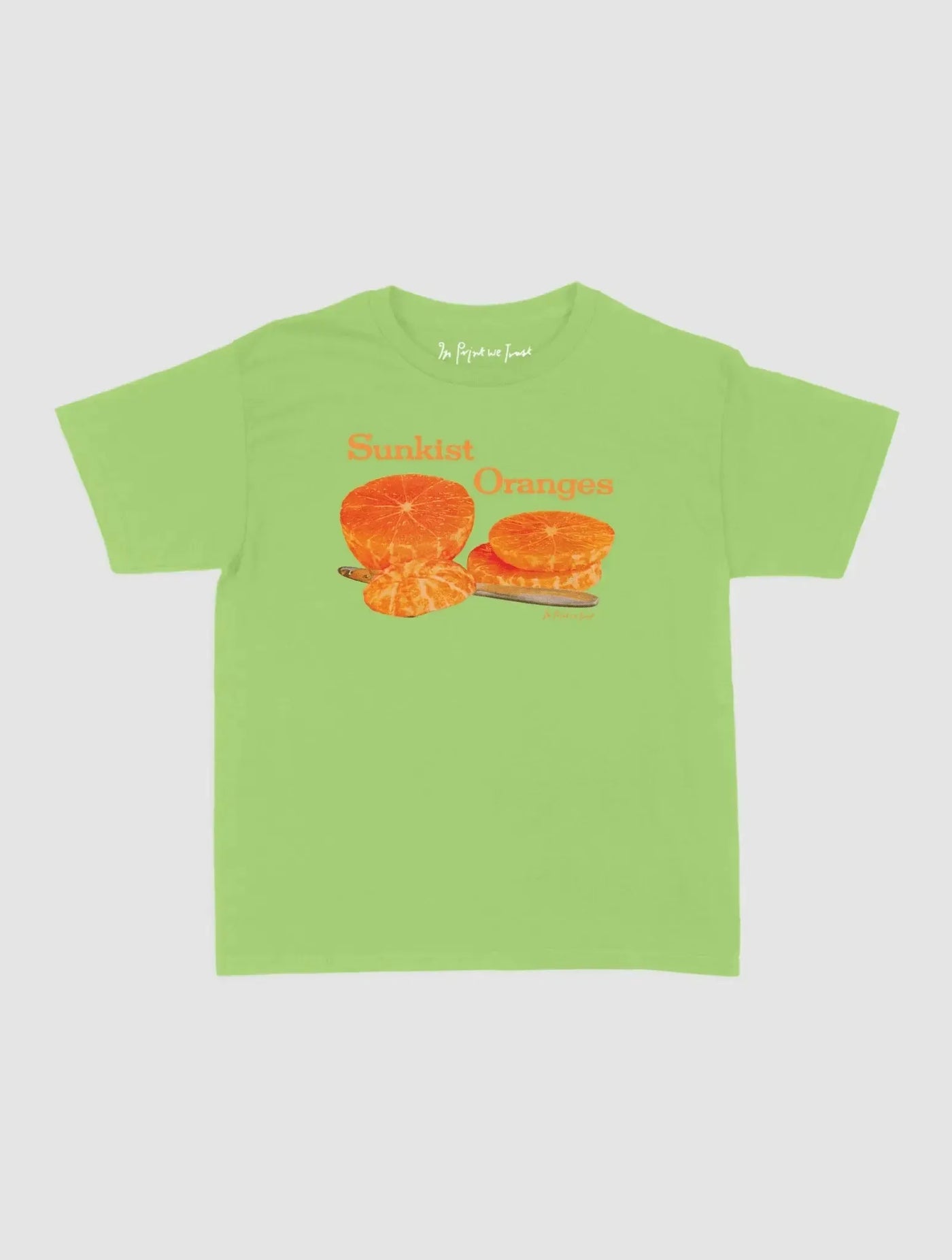 sunkist oranges baby tee - In Print We Trust