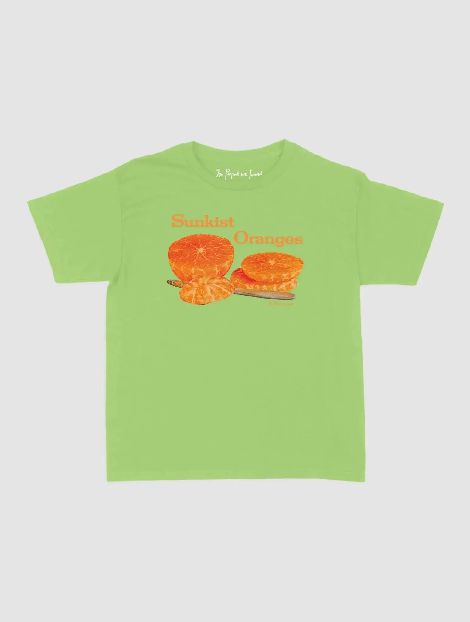 sunkist oranges baby tee - In Print We Trust