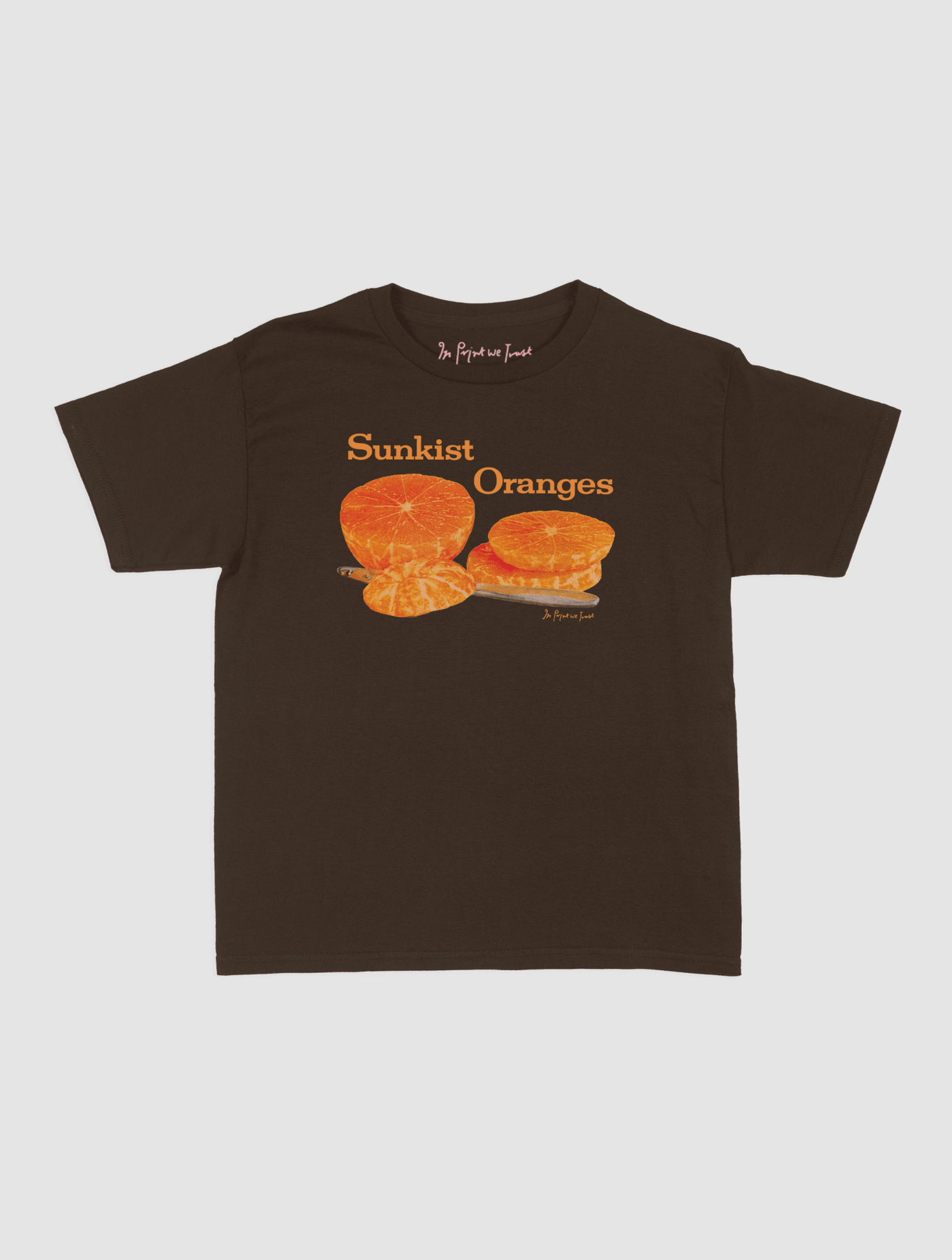 sunkist oranges baby tee - In Print We Trust