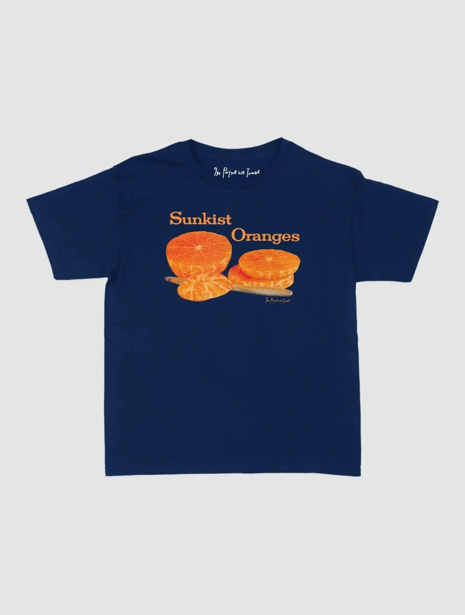 sunkist oranges baby tee - In Print We Trust