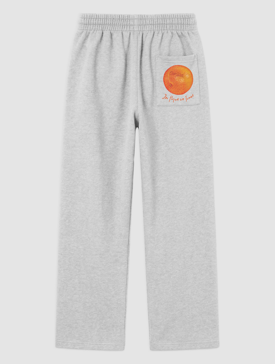 sunkist oranges grey sweatpants