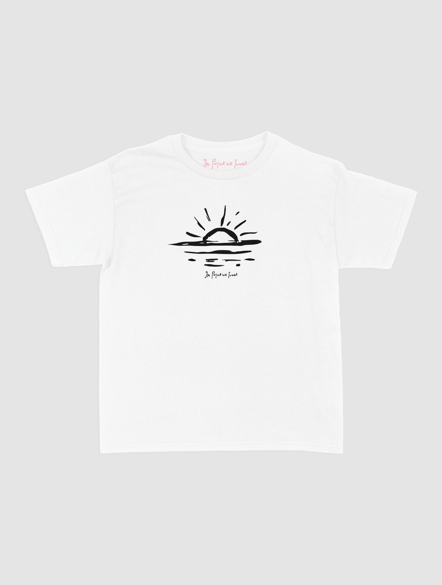 sunset baby tee - In Print We Trust