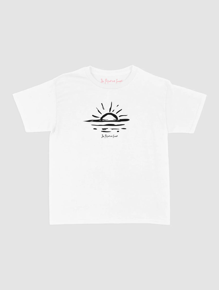 sunset baby tee - In Print We Trust