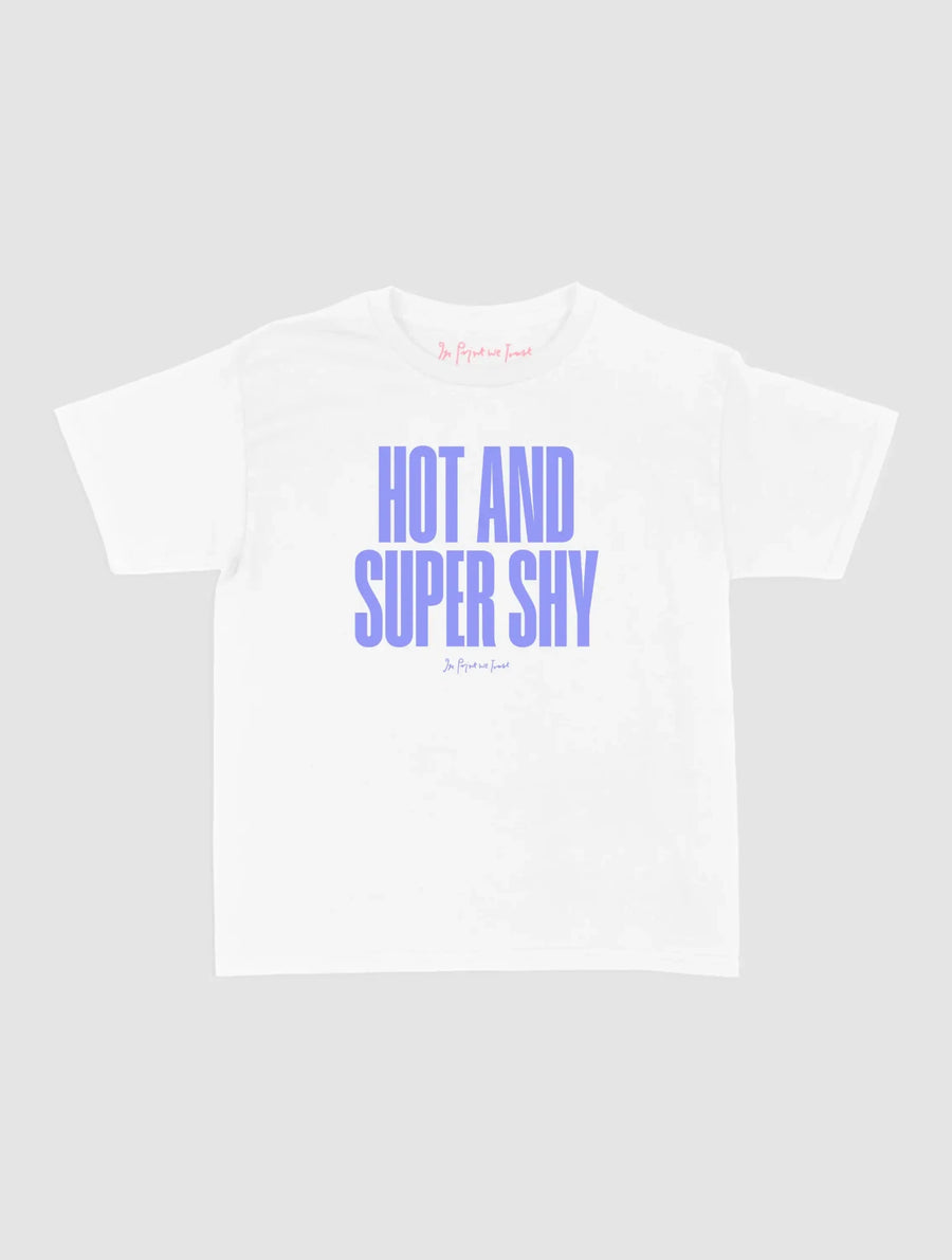 super shy baby tee - In Print We Trust