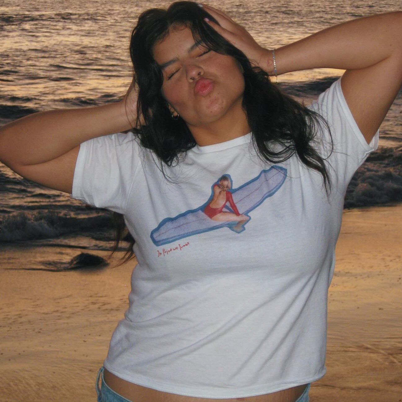 surf's up baby tee - In Print We Trust