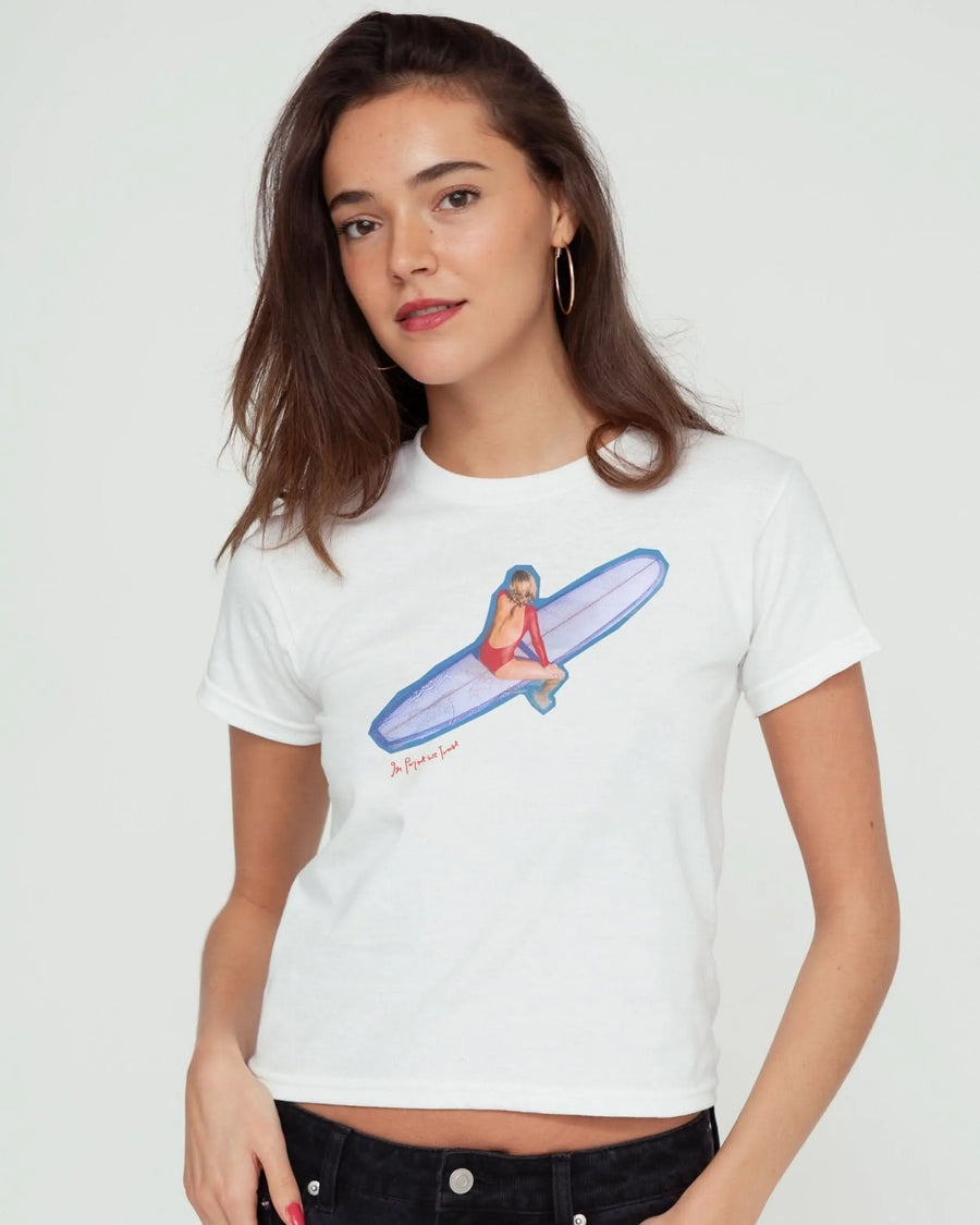 surf's up baby tee - In Print We Trust